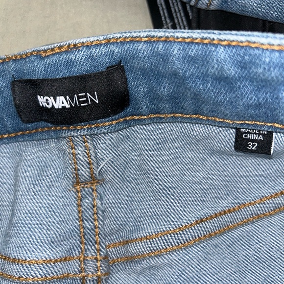 Nova Men, Teek Racing Stripe Skinny Jeans - Picture 8 of 9